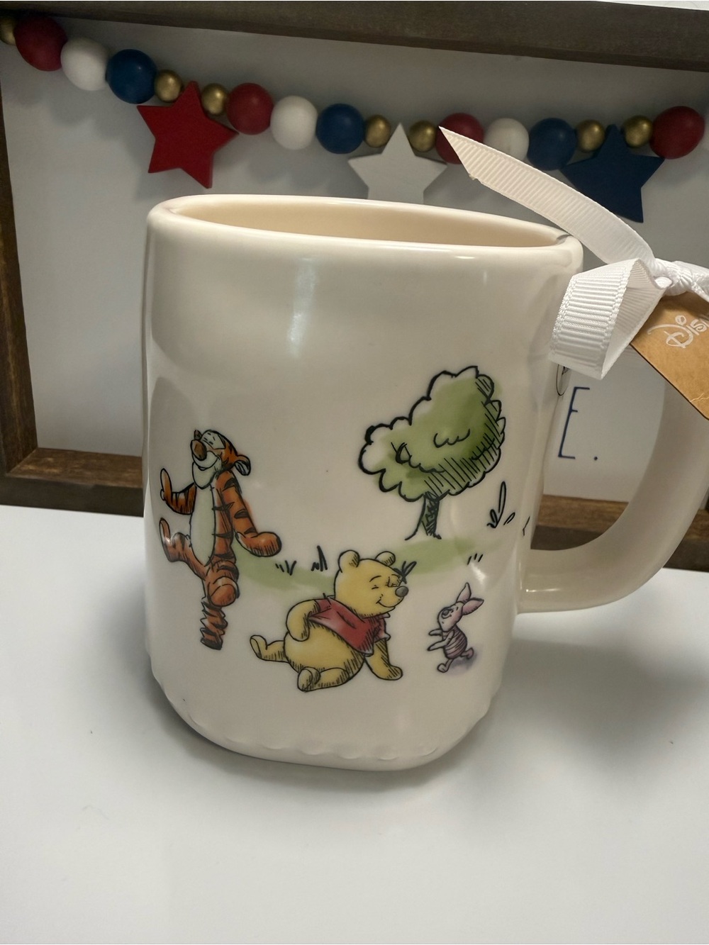 Rae Dunn Disney Winnie the Pooh “Life Is Full of Ups and Downs” Ceramic Mug